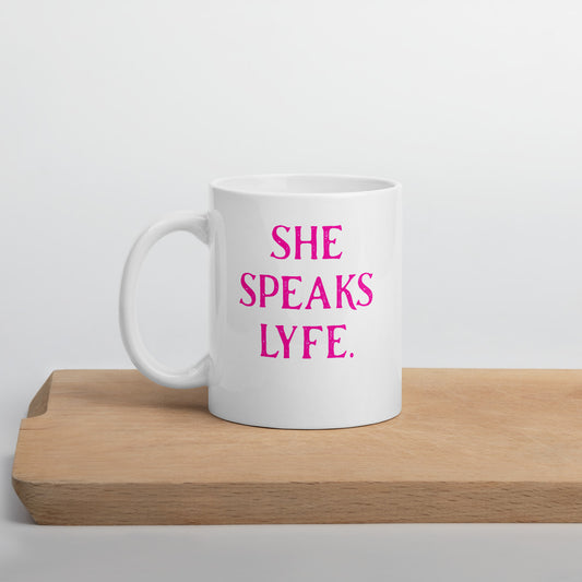 She Speaks Lyfe Mug
